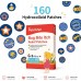 Bug Bite Itch Relief Patches, 160 Count, Natural Hydrocolloid Stickers, Fast Acting Treatment for Kids and Adults, Camping and Travel Essentials