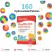 Bug Bite Itch Relief Patches, 160 Count, Natural Hydrocolloid Stickers, Fast Acting Treatment for Kids and Adults, Camping and Travel Essentials
