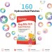 Bug Bite Itch Relief Patches, 160 Count, Natural Hydrocolloid Stickers, Fast Acting Treatment for Kids and Adults, Camping and Travel Essentials