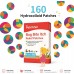 Bug Bite Itch Relief Patches, 160 Count, Natural Hydrocolloid Stickers, Fast Acting Treatment for Kids and Adults, Camping and Travel Essentials